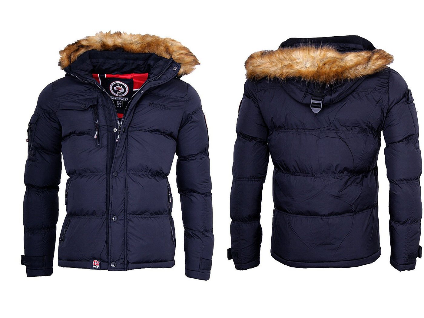 Geographical Norway Steppjacke Winter Jacke Steppjacke Outdoor Parka Warme Jacke Kapuzenjacke – Bild 3 von 5