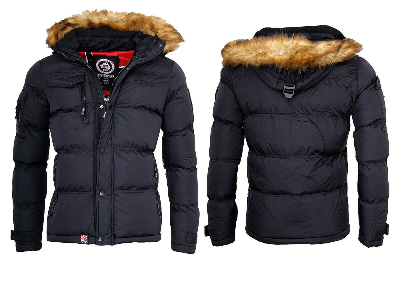 Geographical Norway Steppjacke Winter Jacke Steppjacke Outdoor Parka Warme Jacke Kapuzenjacke – Bild 4 von 5