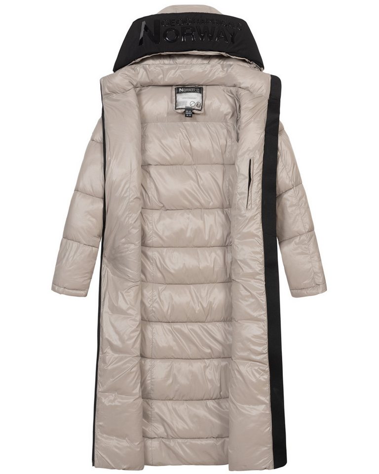Geographical Norway Steppmantel Winter Jacke Parka Steppjacke Steppmantel Wintermantel Lange Mantel – Bild 4 von 4