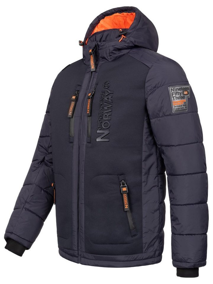Geographical Norway Winterjacke Herren Winterjacke Outdoorjacke mit Kapuze – Bild 2 von 3