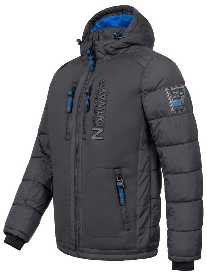 Geographical Norway Winterjacke Herren Winterjacke Outdoorjacke mit Kapuze – Bild 2 von 3