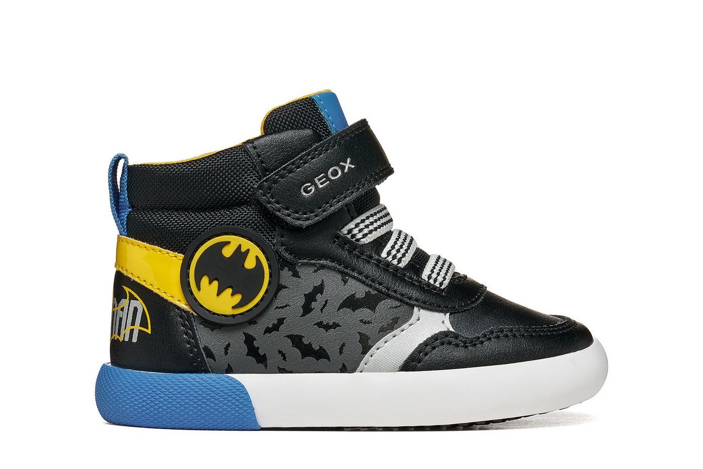 Geox B GISLI BOY Lauflernschuh Freizeitboots, High-Top-Sneaker, Klettschuh mit BATMAN Motiv – Bild 5 von 5