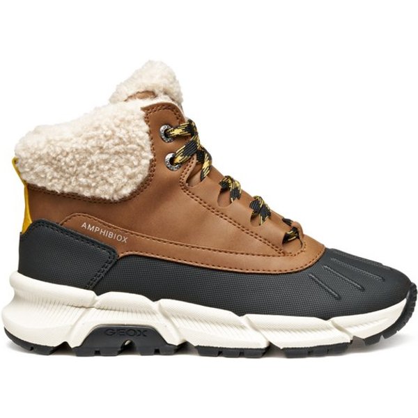 Geox GEOX FLEXYPER PLUS, Warmfutter, Braun, Kinder Winterstiefel