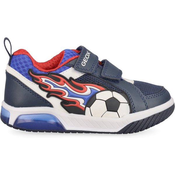 Geox GEOX INEK, Klett, Blau, kombiniert, Kinder Klettschuh