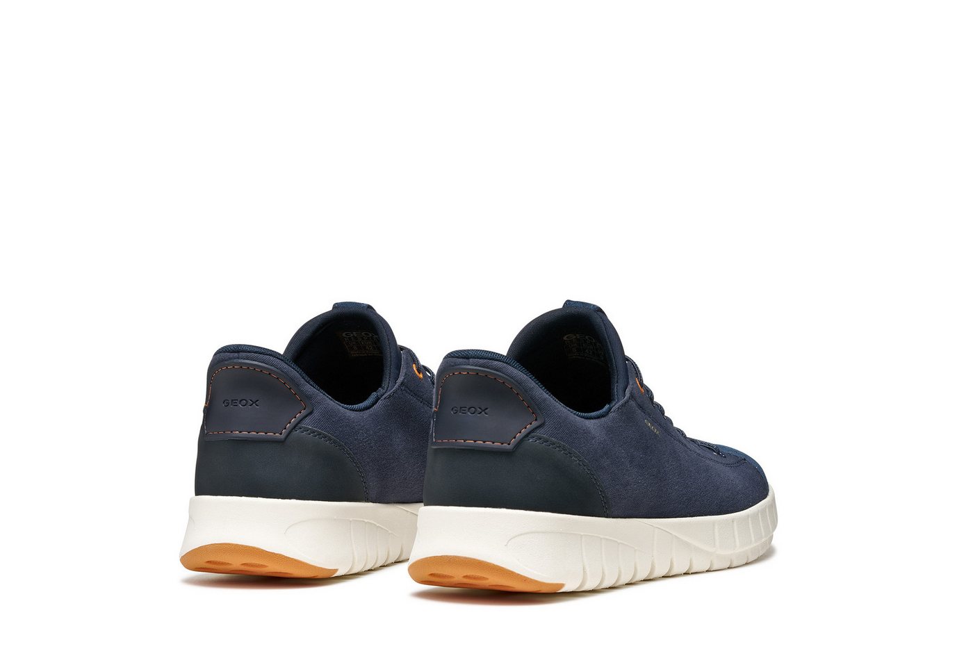Geox U FLEXTRIDE PLUS Slip-On Sneaker Freizeitschuh, Schlüpfschuh mit Logoschriftzügen und Kontrastbesatz – Bild 3 von 5