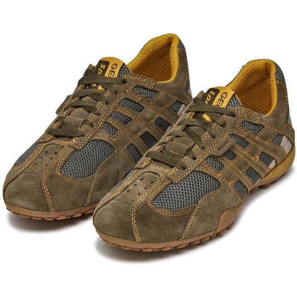 Geox U SNAKE ORIGINAL Schnürschuh, Schnürschuh, Freizeitschuh, Trekking Sneaker mit Lederinnensohle