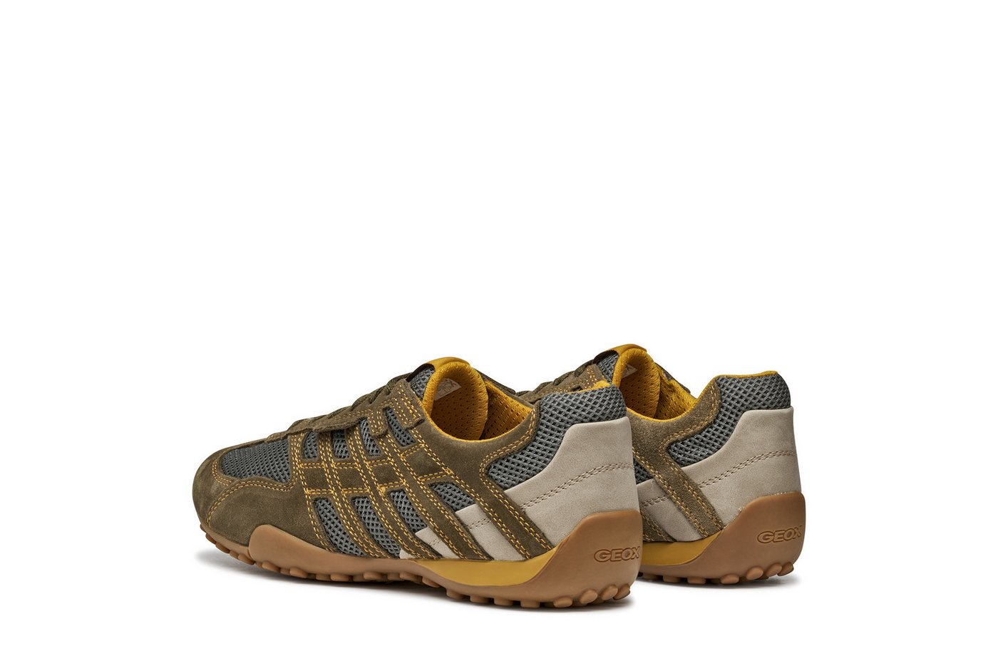 Geox U SNAKE ORIGINAL Schnürschuh, Schnürschuh, Freizeitschuh, Trekking Sneaker mit Lederinnensohle – Bild 3 von 5