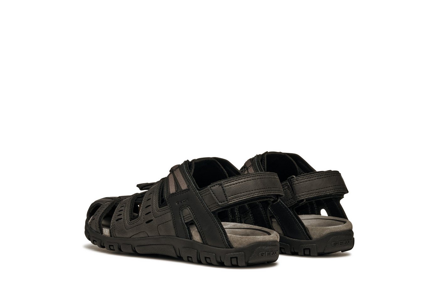Geox UOMO SANDAL STRADA C Sandale, Sommerschuh, Klettschuh, Outdoorsandale, mit Lederfußbett – Bild 3 von 5