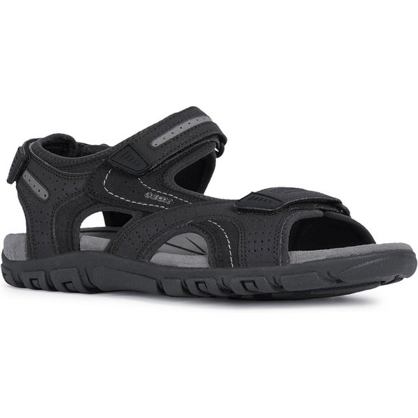 Geox UOMO SANDAL STRADA Sandale, Sommerschuh, Klettschuh, Outdoorsandale, im Trekking-Look
