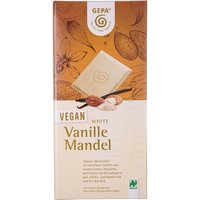 GEPA Weiße Bio-Schokolade "Vanille Mandel", vegan, 100 g
