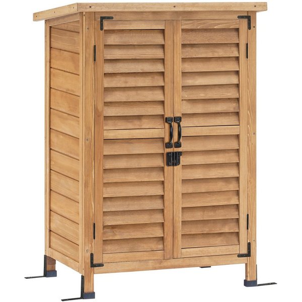 MCombo Gerätehaus MCombo Gartenschrank Geräteschuppen Werkzeugschrank 0690/0870, Outdoor-Schrank Gartenbox, aus Holz