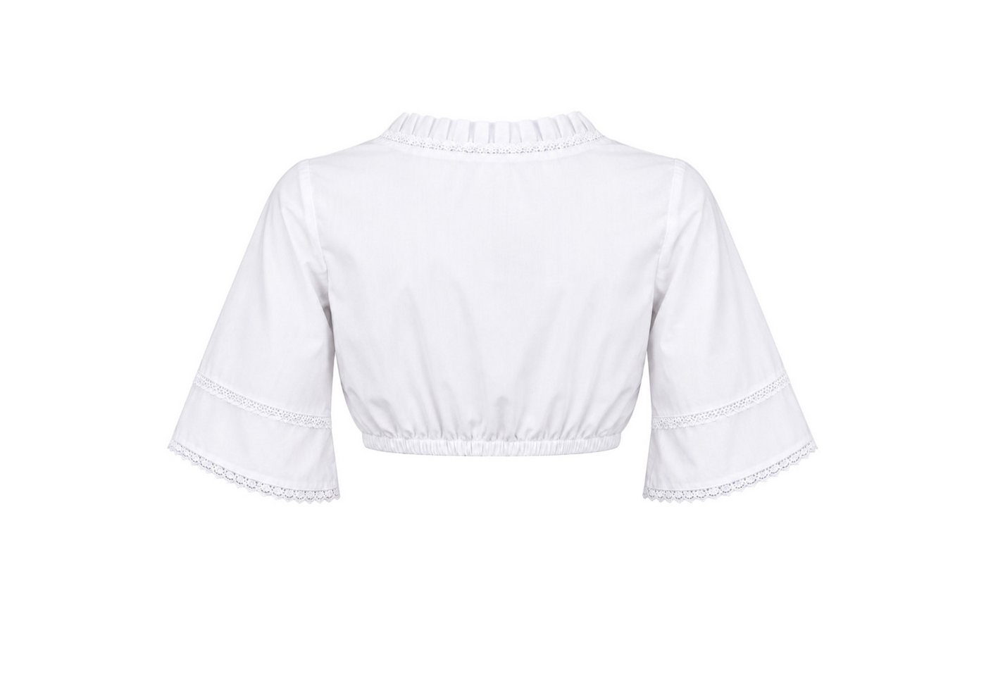 German Wear Dirndlbluse GW1507 Dirndlbluse Trachtenbluse Trachtenmode in Weiß – Bild 3 von 5