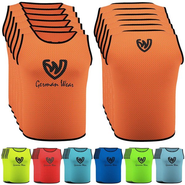 German Wear Trainingsleibchen GWLB01 6er Pack (Spar-Set, 6er-Pack) 6er pack Fußball Leibchen Trainingsleibchen