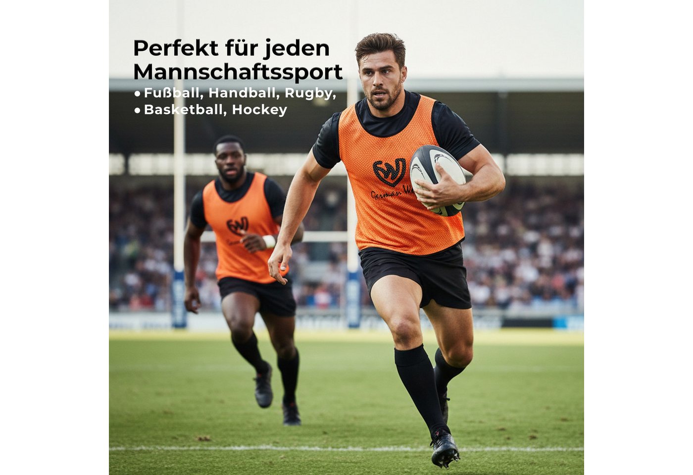 German Wear Trainingsleibchen GWLB01 6er Pack (Spar-Set, 6er-Pack) 6er pack Fußball Leibchen Trainingsleibchen – Bild 3 von 5