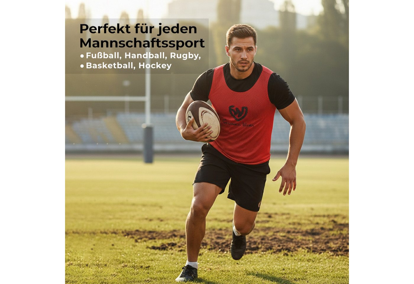 German Wear Trainingsleibchen GWLB01 6er Pack (Spar-Set, 6er-Pack) 6er pack Fußball Leibchen Trainingsleibchen – Bild 3 von 5