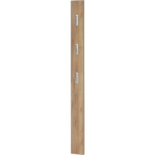 GERMANIA Garderobenpaneel Ameca (1 St), 15x 70x3 cm, für schmale Flure, ausklappb. Haken, Made in Germany