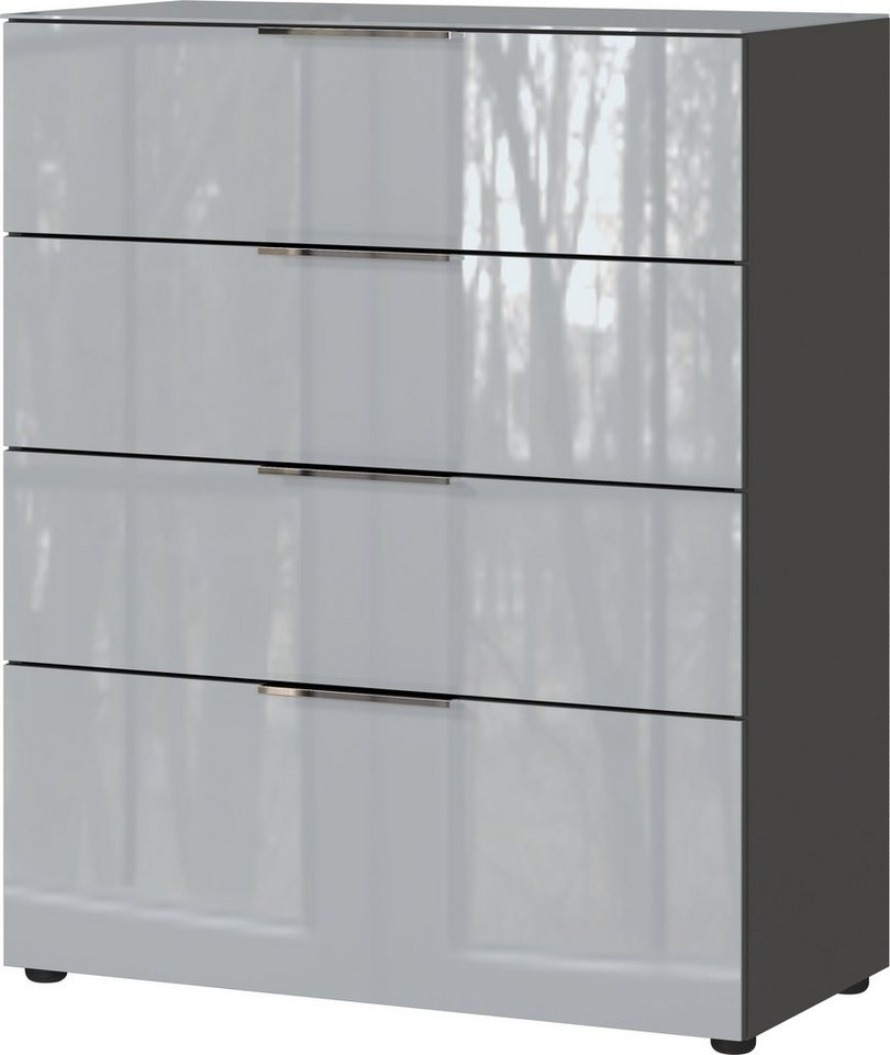 GERMANIA Kombikommode Oakland mit Glasauflagen, Breite 83 cm, mit Schubladen, in vers. Varianten – Bild 4 von 5
