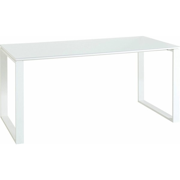 GERMANIA Schreibtisch GW-Monteria, mit Glasauflage, Metallkufen, Breite 160 cm, Made in Germany
