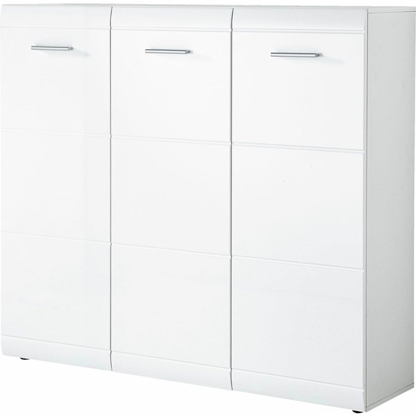 GERMANIA Schuhschrank Adana verstellb. Böden, Hochgl.-Fronten, B: 90 oder 134 cm, Made in Germany