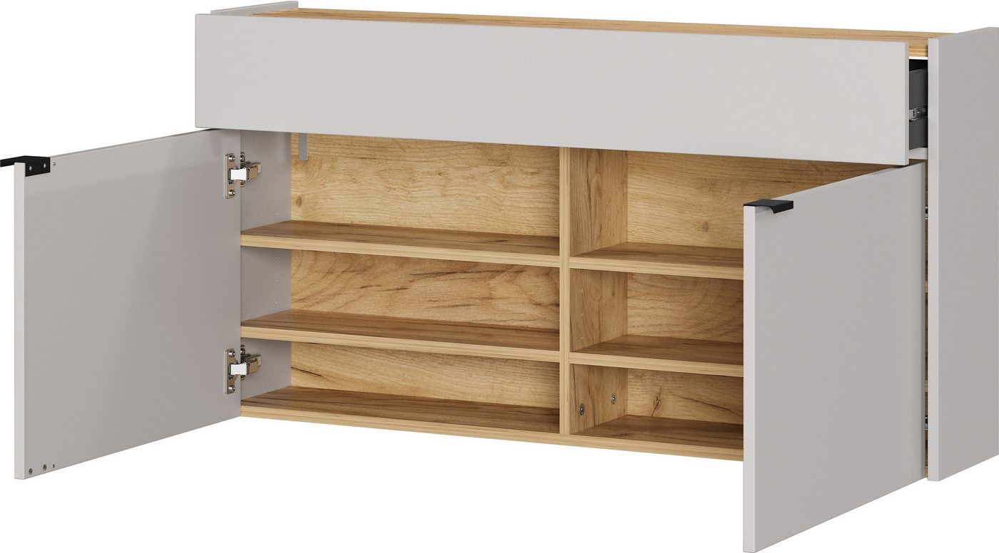 GERMANIA Schuhschrank Ameca (1-St) mit Schubl.,für schmale Flure,Tiefe: 22cm,Soft-close,verstellb. Böden – Bild 5 von 5