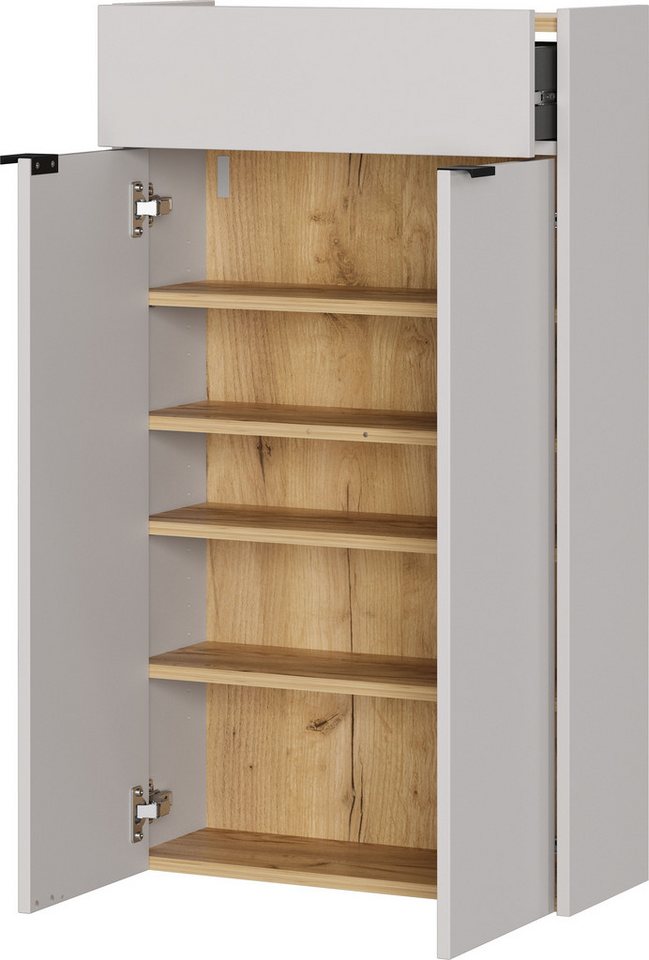 GERMANIA Schuhschrank Ameca (1-St) mit Schubl.,für schmale Flure,Tiefe: 22cm,Soft-close,verstellb. Böden – Bild 5 von 5