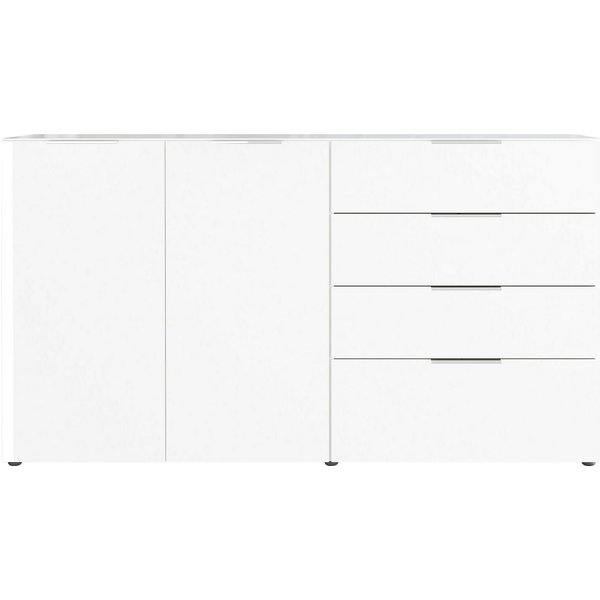GERMANIA Sideboard Oakland mit Glasauflage, Breite: 134 oder 184 cm, Soft-close, verstellb. Böden, Made in Germany