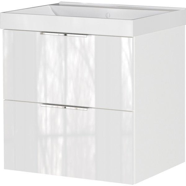 GERMANIA Waschtisch Bisbee (1-St), Waschtisch mit Glasfront in verschiedenen Breiten