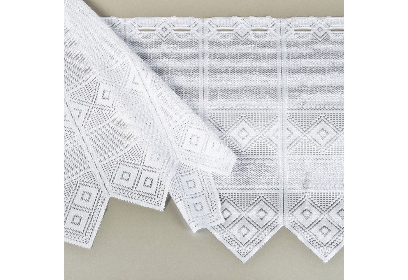 Gerster Scheibengardine PAULINA (1 St), Stangendurchzug, halbtransparent, Jacquard – Bild 3 von 5