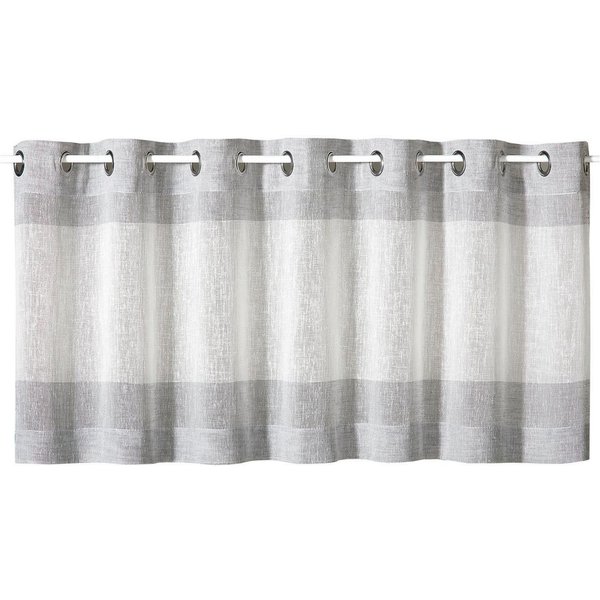 Gerster Scheibengardine Sander (1 St), Ösen, halbtransparent, HxB: 50x140, mit modernem Streifen Design