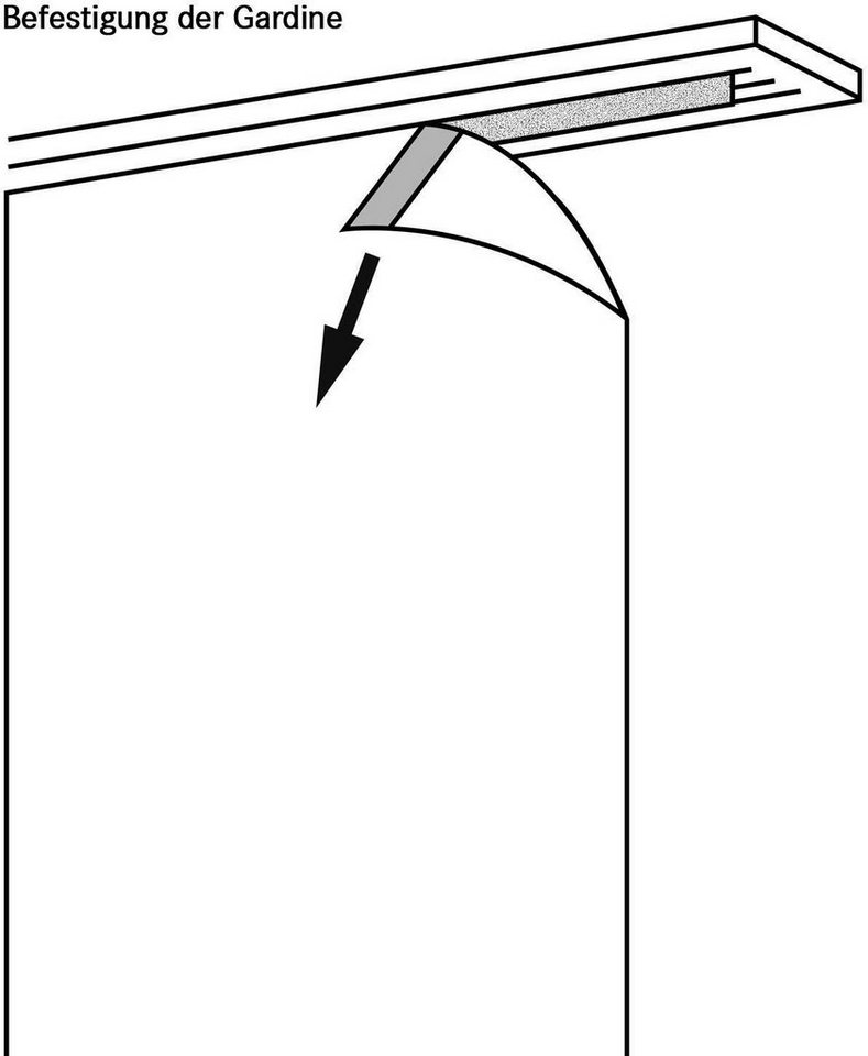 Gerster Schiebegardine Pius (1 St), Paneelwagen, transparent, HxB: 245x60, Flächenvorhang Uni mit Befestigungszubehör – Bild 4 von 5