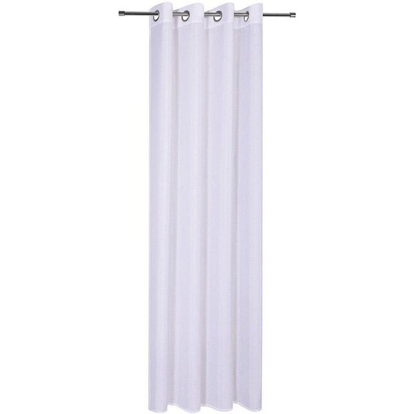 Gerster Vorhang Austen (1 St), Ösen, halbtransparent, Wirkware, recyceltes Polyester, monochrom, samt, Thermo