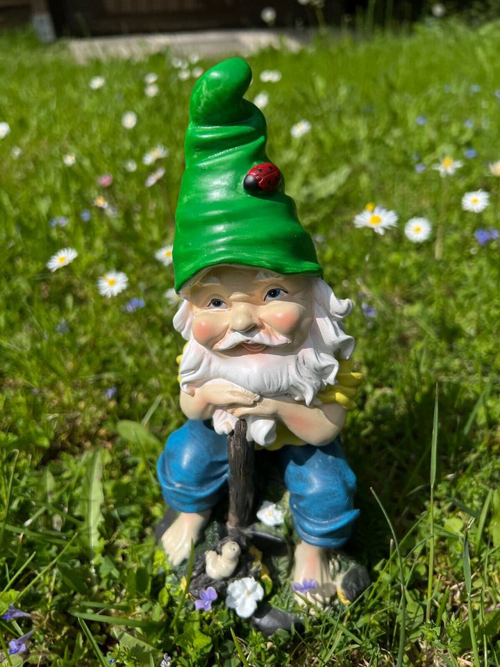 Geschenk-Himmel Gartenzwerg 4er-Set schöne Gartenzwerge lustige GNOME für Haus und Garten ca.22 cm, (1 St) – Bild 3 von 5