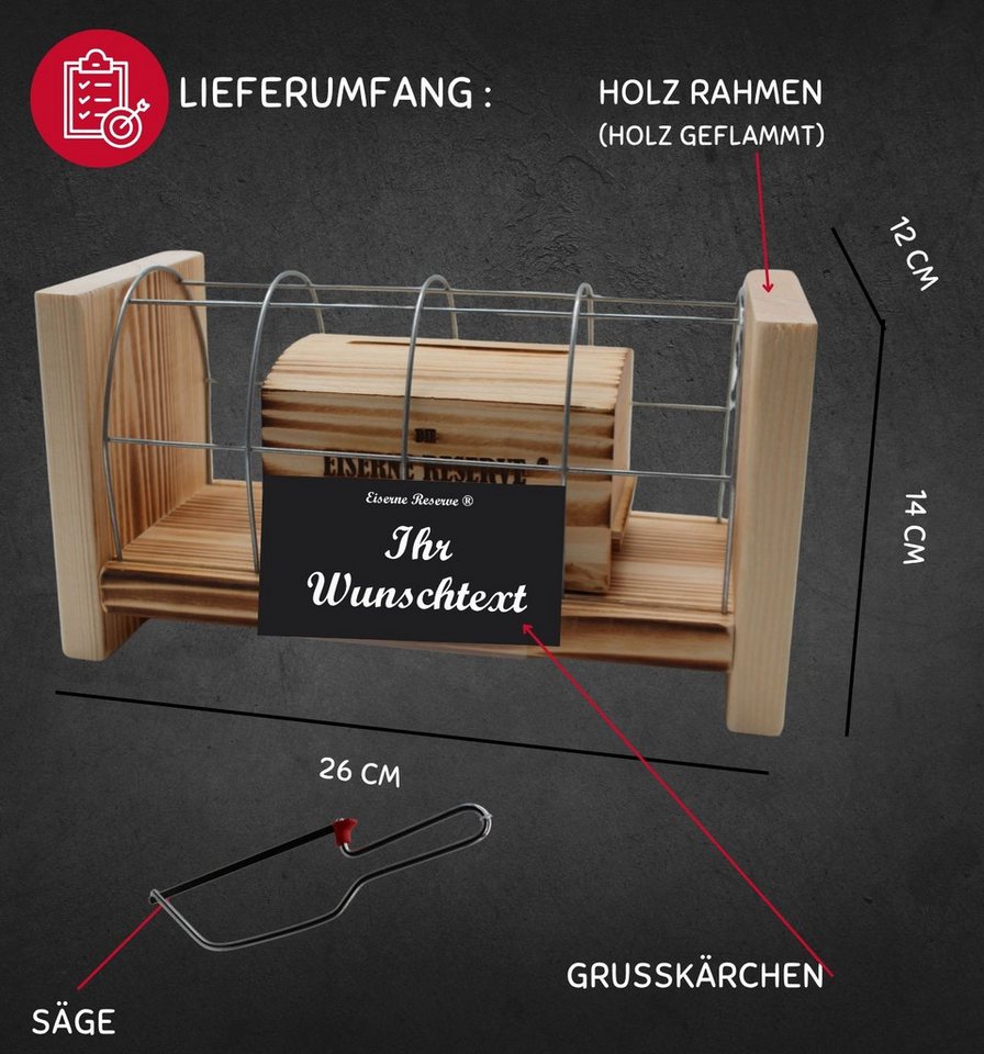 Eiserne Reserve® Geschenkbox Alles Gute zur Hochzeit - Eiserne Reserve Gitterbox Geldgeschenk zur H – Bild 3 von 5