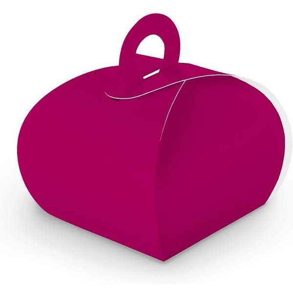 itenga Geschenkbox itenga Geschenkbox mit Griff pink aus Karton