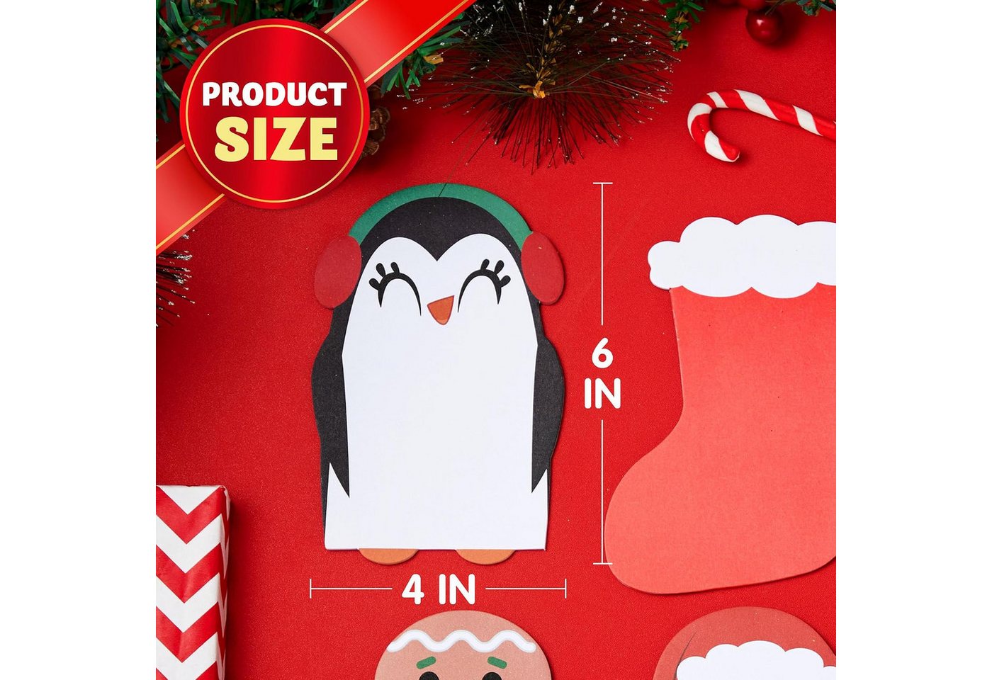JOYIN Geschenkbox JOYIN 24 Packungen Notizblöcke mit Weihnachtscharakteren, Notizblöcke – Bild 5 von 5