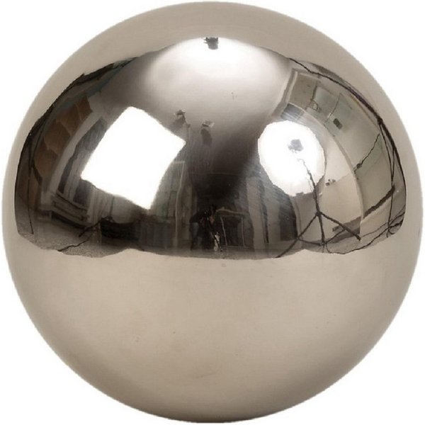 Geschenkestadl Dekoobjekt Dekokugel silber Teichkugel Rosenkugel Edelstahl 7 Größen - XXL