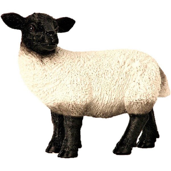 Geschenkestadl Tierfigur Schaf XL große Figur Rhönschaf Dekofigur Gartenfigur