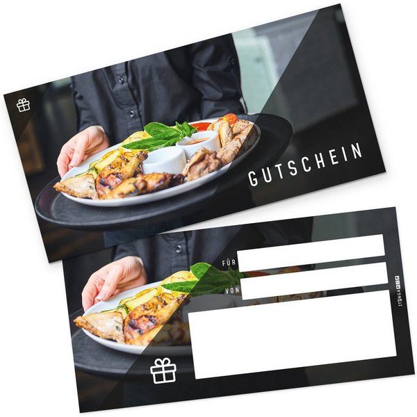 itenga Geschenkkarte itenga Geschenkgutschein Restaurant Essen Dinner (Motiv 27) Postkarte