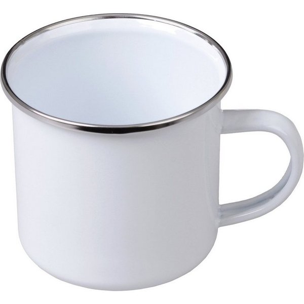 GRÄWE Geschirr-Set GRÄWE Emaille-Tasse, 300 ml, in WEIß, GELB oder GRAU, Stahlblech