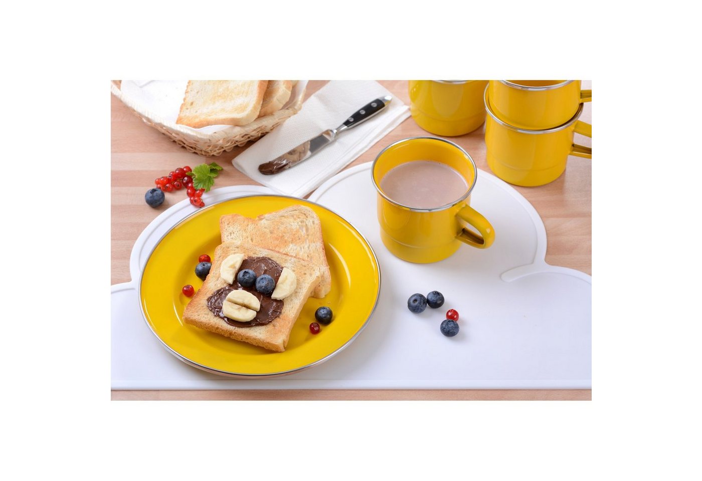 GRÄWE Geschirr-Set GRÄWE Stapelbecher emailliert 8 cm, Stahlblech – Bild 3 von 3