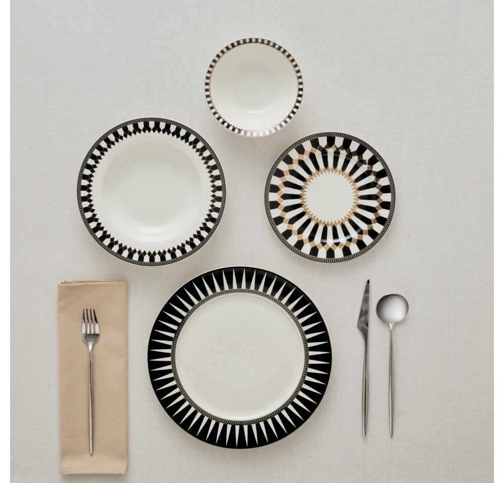 Karaca Geschirr-Set Karaca Elegance Bone Helsinki 24-teiliges Tafelservice für 6 Personen – Bild 3 von 5