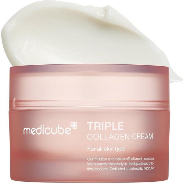 Medicube Gesichtsserum Medicube Triple Collagen Cream 50ml, Anti-Aging Wirkung mit Kollagen und Elastin