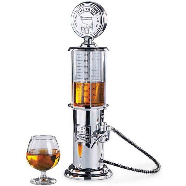 Goods+Gadgets Getränkespender GOODS+GADGETS Retro Getränkespender - 1000ml Biertower mit Zapfhahn, Bar-Butler Bierspender Zapfanlage
