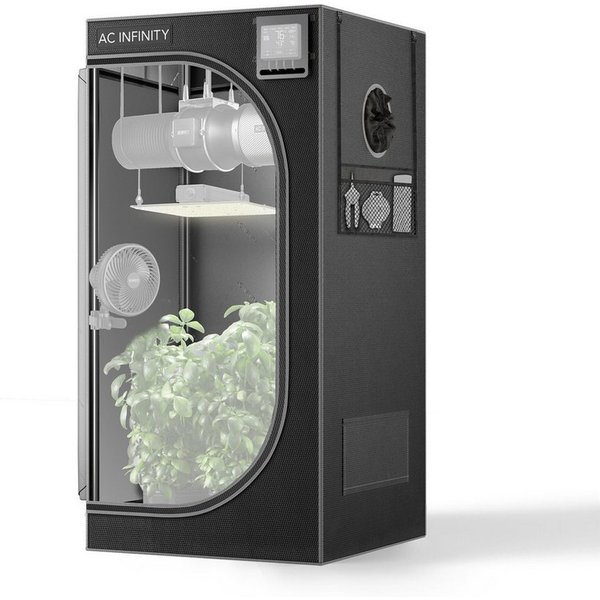 AC INFINITY Gewächshaus AC Infinity CLOUDLAB Advance Growzelt, BxTxH: 60 x 60 x 120 cm, BxLxH: 60 x 60 x 120 cm, CLOUDLAB 422 Gen 2 mit 2000D Mylar