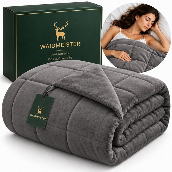 Waidmeister Gewichtsdecke Waidmeister Gewichtsdecke, 7 kg, mit Glasperlen und Tragetasche