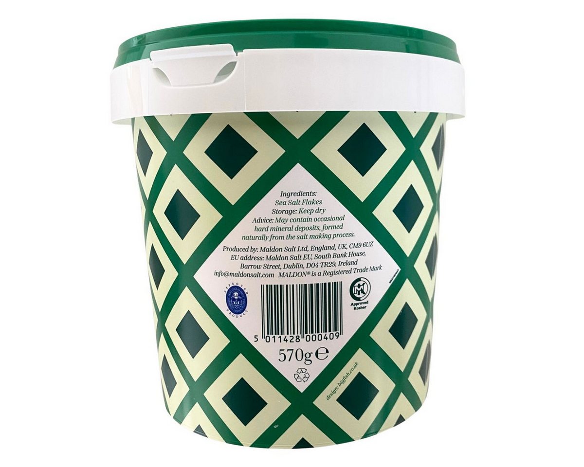 Maldon Gewürz Maldon Sea Salt Flakes im Eimer, 570g, Meersalzflocken, 570 g, Zart-knusprigen Meersalzflocken – Bild 2 von 2