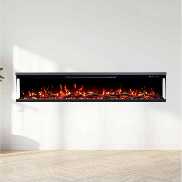 GF Core Elektrokamin Insert Wandkamin mit 3D Feuer und Heizung (Thermostat, 900- 1800 W), Elektrischer Stand-, Wand- oder Einbaukamin mit APP Steuerung, LED