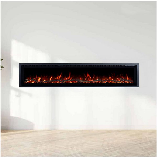 GF Core Elektrokamin Wandkamin Core, 3D Feuer und Heizung (Thermostat, bis 1800 W), Elektrischer Stand-, Wand- oder Einbaukamin mit APP Steuerung, LED