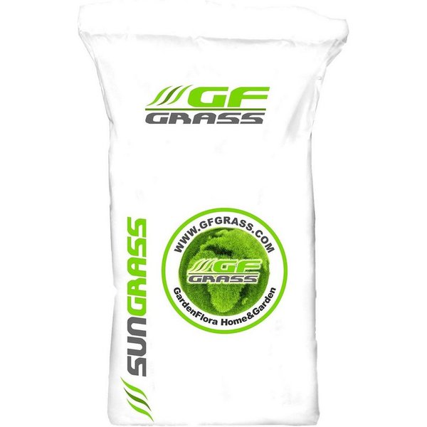 GF Rasensamen Sun Grass, 15 kg, dürreresistenter Rasen Grassamen Rasensaat Saatgut Grassaat