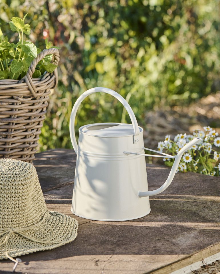 Ib Laursen Gießkanne Ib Laursen - Gießkanne 2,3 Liter Metall Retro Hellgrau Graunatur – Bild 2 von 3